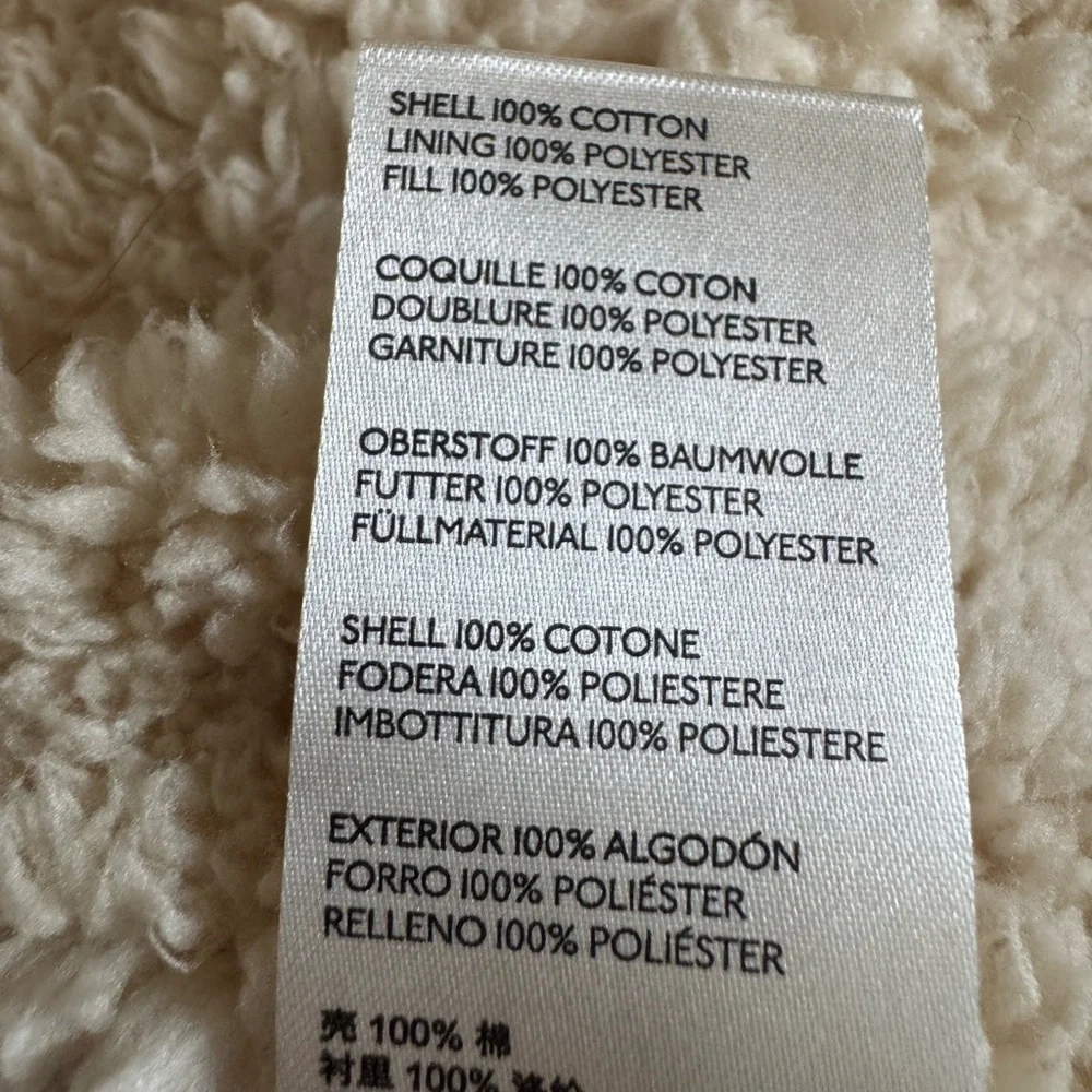 Free People Cream and Blue Sherpa Vest - Picture 5 of 8